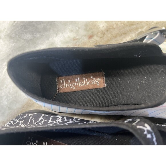 Chocolaticas Hot Chocolate Design School Notebook Mary Jane Flat Size 38 US 7.5 - Picture 6 of 9